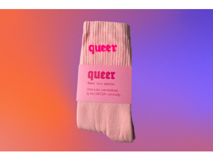 ponožky queer pink