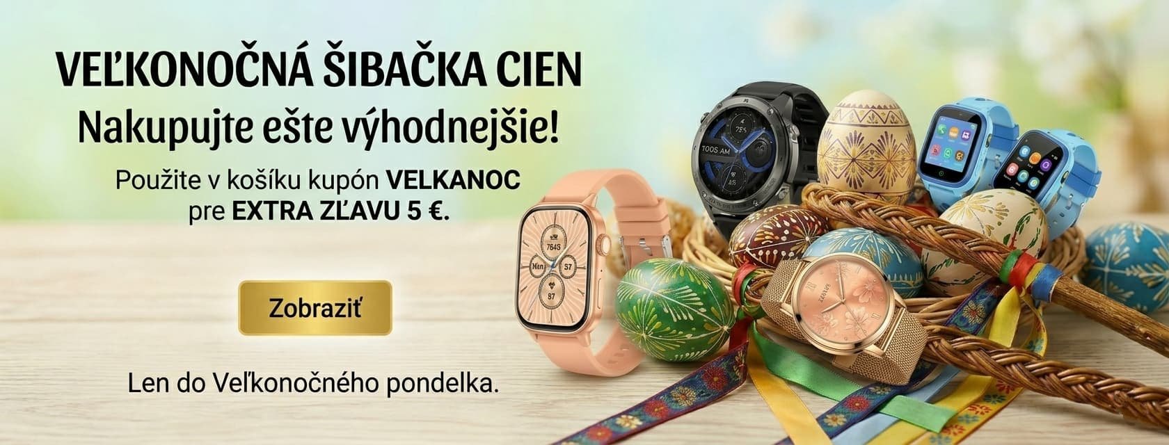 Veľkonočná akcia banner desktop