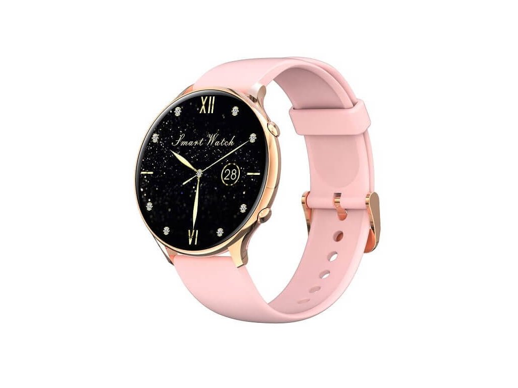 Smart hodinky WatchKing W06 ružové DynamicShop.sk (2)