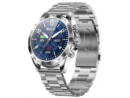 Smart hodinky WatchKing W11 Pro strieborné kov dynamicshop (2)