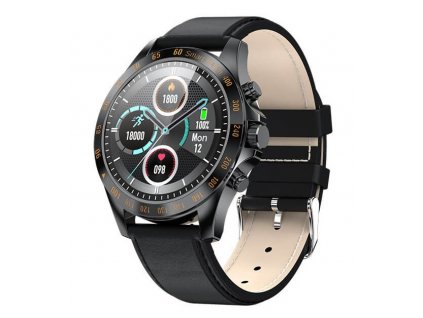 Smart hodinky WatchKing W11 Pro čierne koža dynamicshop (1)