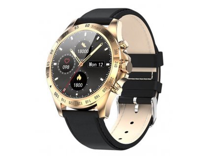 Smart hodinky WatchKing W11 Pro zlaté koža dynamicshop (1)