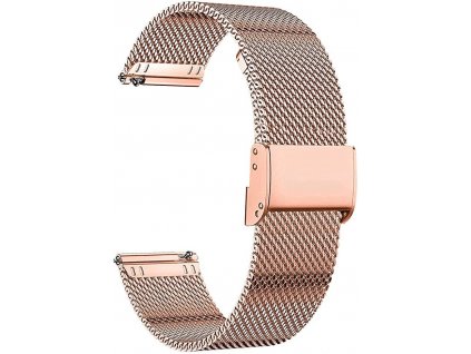 Remienok pre dámske smart hodinky MX11 ružový kov (3)