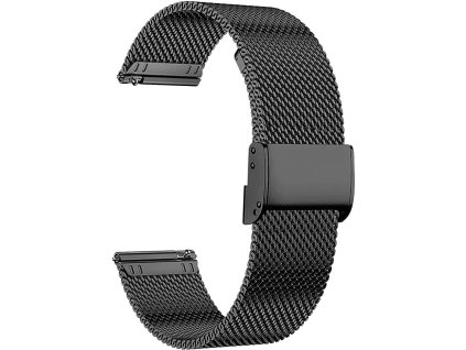 Remienok pre dámske smart hodinky MX11 čierny kov (3)