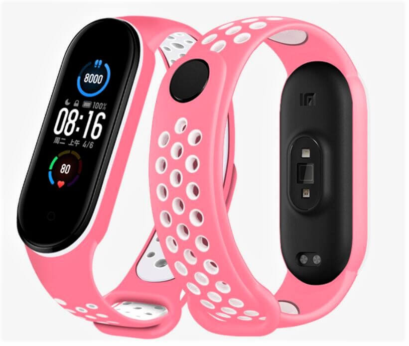 Remienok - Xiaomi Mi Band 5 ružový silikón