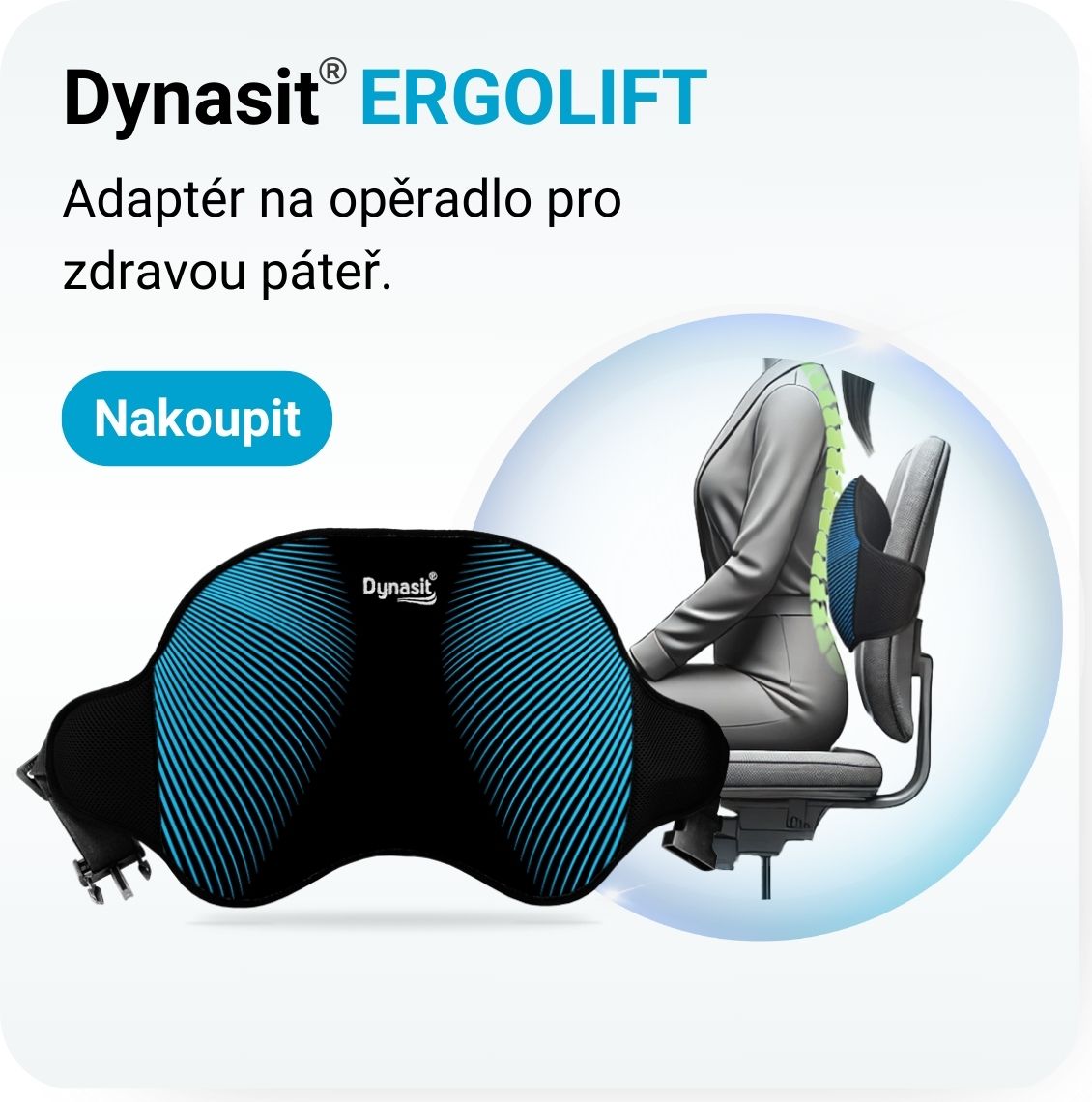 Nafukovací adaptér  pro správné držení tela