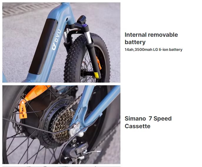 DYU FF500 baterka kazeta Shimano