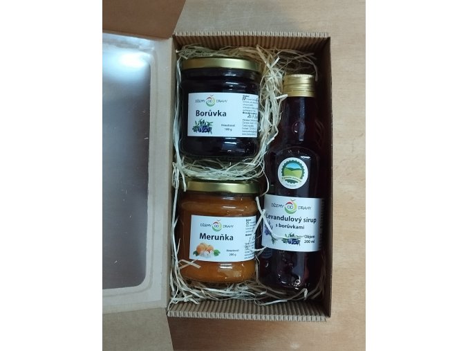 Dárkové balení 2 džemy a sirup