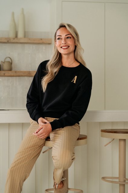 Damska mikina &CoWoman SW 131 BLACK (3)