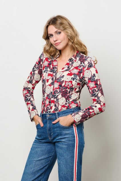 Damska halenka &CoWoman BL417 VAYEN FLOWER (5)