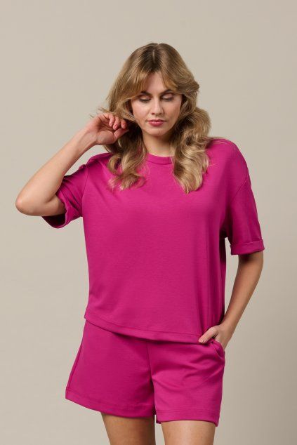 Damske tricko &CoWoman SW137FUCHSIA (1)