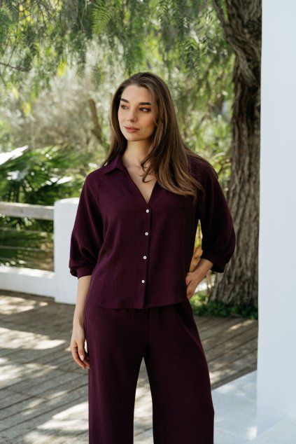 Damska halenka &CoWoman BL436PLUM (2)