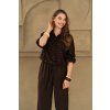 Damska kosile &CoWoman BL464CHOCOLATE (2)