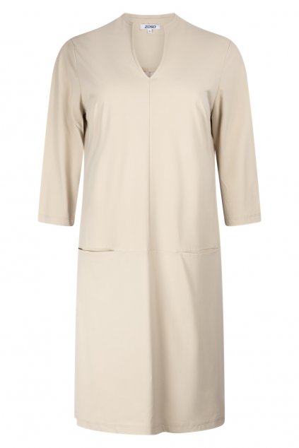 Dámske šaty Zoso 241 Steffie/sand (Velikost XS)