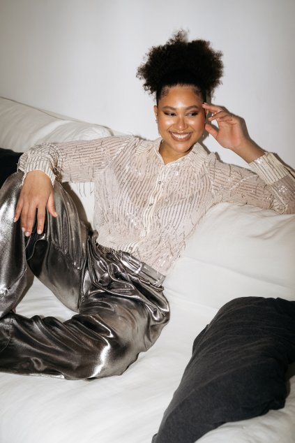 Damska halenka &CoWoman BL3811 CREAM (2)