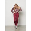 Damske kalhoty &CoWoman PA383 WINE RED (2)