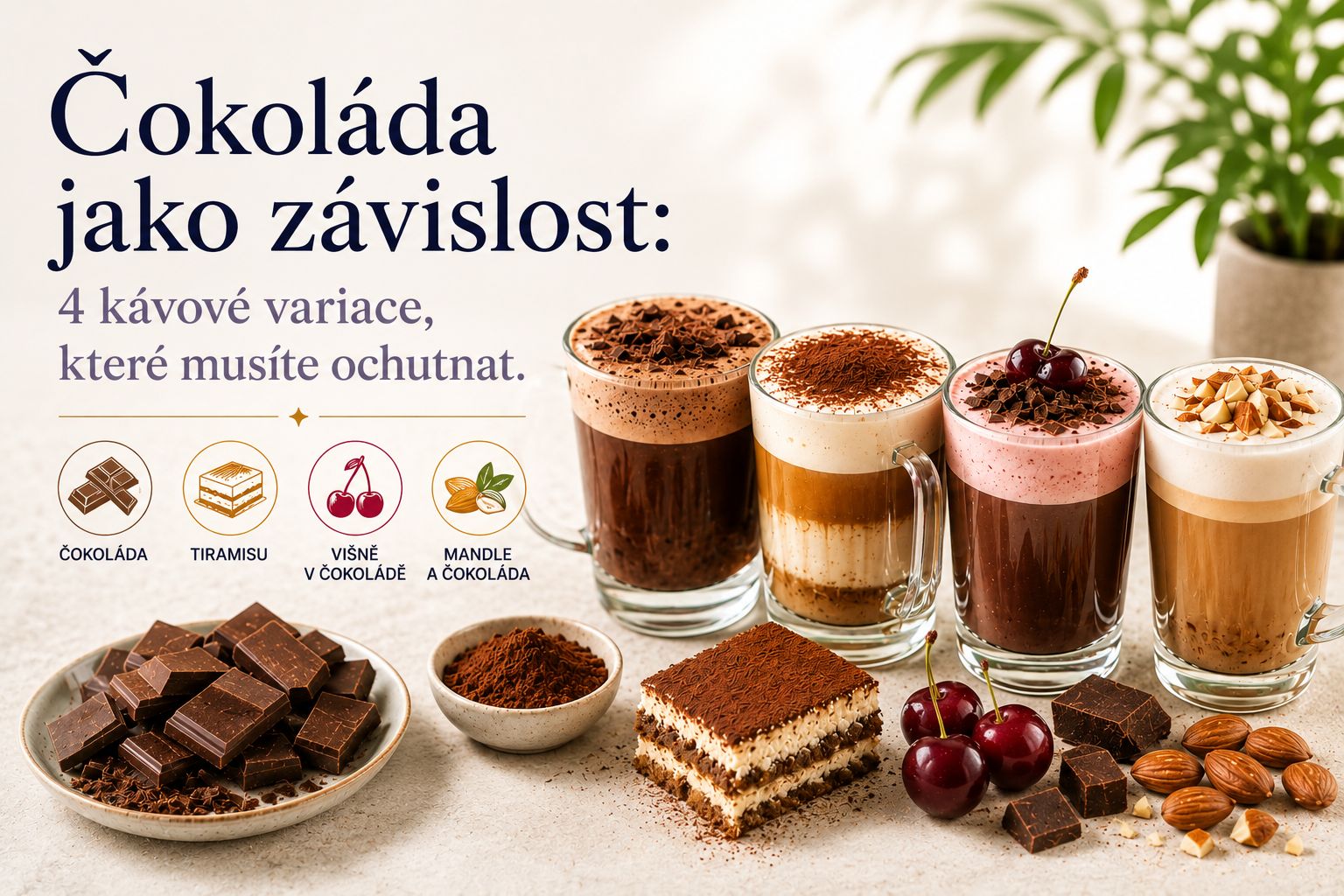 Čokoláda jako závislost: 4 kávové variace, které musíte ochutnat