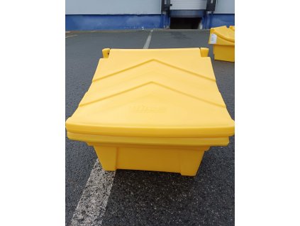 Zásobník 100 kg na drť, sůl, štěrk - žlutý