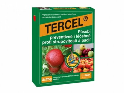 TERCEL (2×25 g) - působí proti strupovitosti, padlí jádrovin