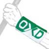 oxdog pop long wristband green white