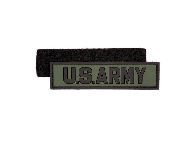 Nášivka U.S. ARMY, Velcro - 3D PVC - Oliv