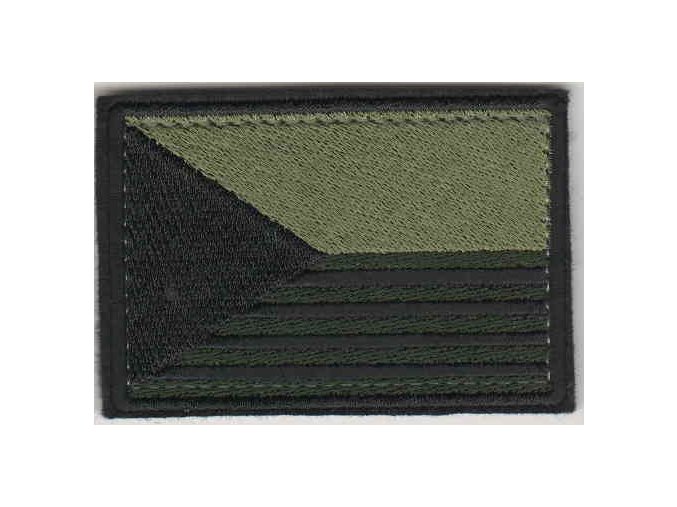 Vlaječka Česká, bojová VELCRO - 78x53mm