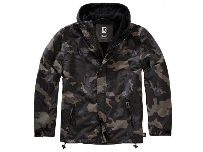 Větrovka nepromokavá - zateplená - Dark camo