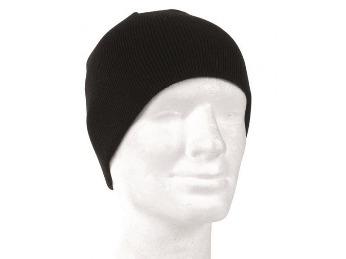 Pletená čepice BEANIE - Černá