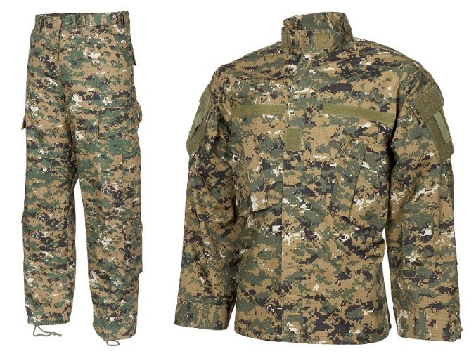 Maskáčový komplet ACU, Digital woodland, MARPAT