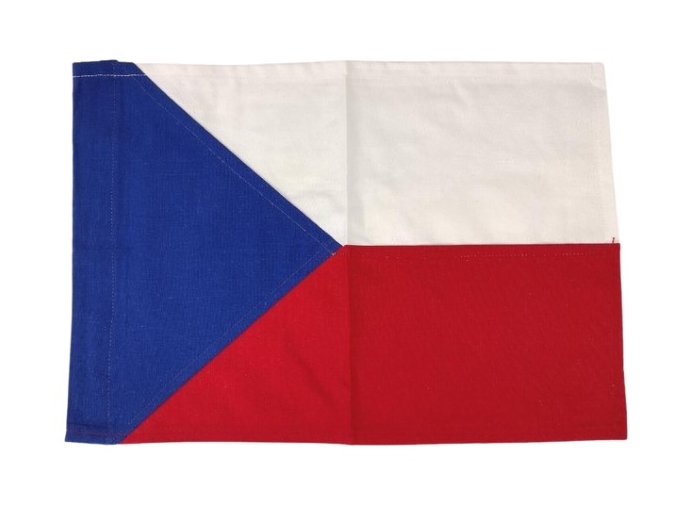 Česká vlajka bavlna - 23 x 33 cm