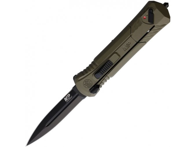 Vystřelovací nůž - AUTO MP10 OTF hladké ostří - Oliv