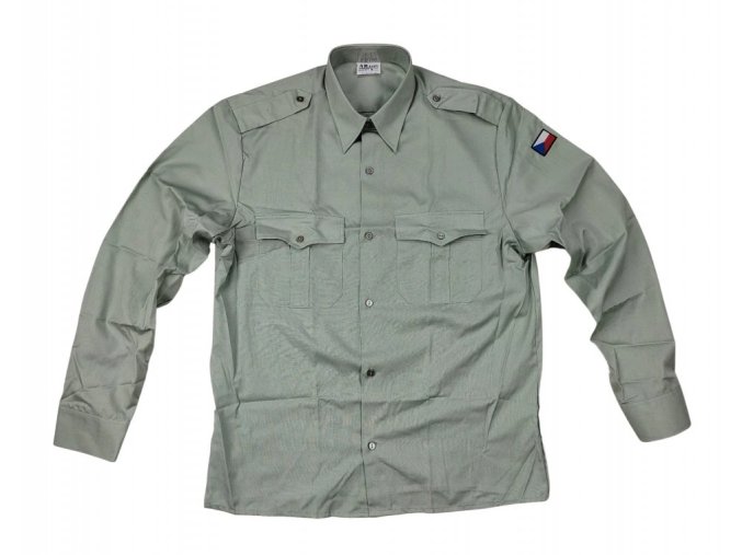 Screenshot 2025 05 06 at 11 51 41 Košile 97 zelená s dlouhými rukávy AČR originál ARMY SURPLUS