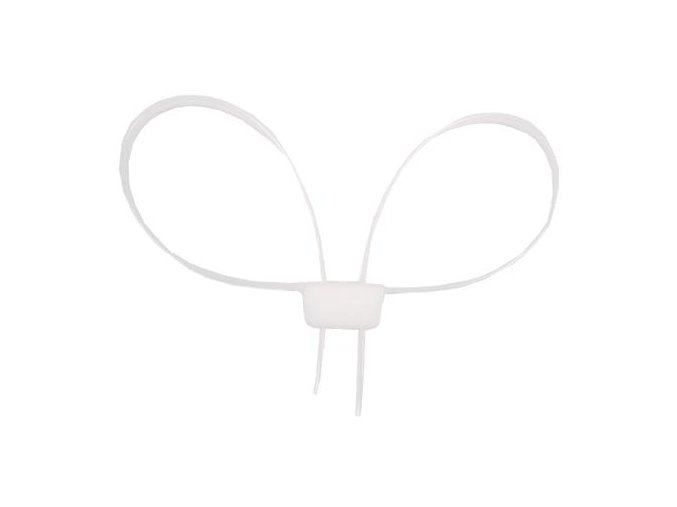 Pouta plastová jednorázová - Bílá - 1 KS