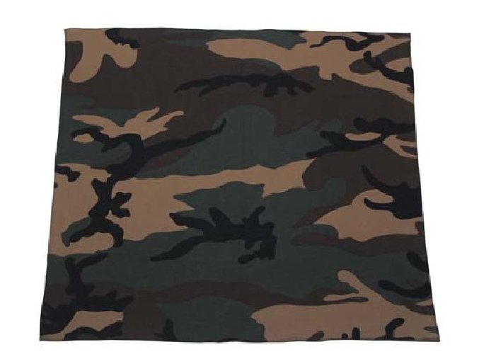 Bandana šátek - 55 x 55 - Woodland