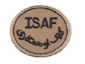 Nášivka ISAF, DESERT - 70x70mm