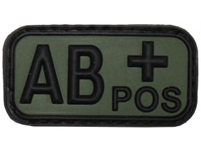 Krevní skupina : AB+ POZITIV - oliv/černá
