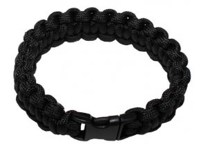 Náramek přežití - PARACORD 1,9 - Černá