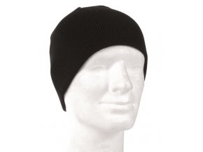 Pletená čepice BEANIE - Černá