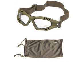 Brýle taktické - Commando - Oliv - transparent