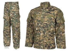 Maskáčový komplet ACU, Digital woodland, MARPAT
