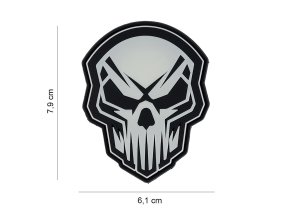 Nášivka punisher - Angry - Svítící