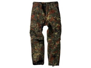 Dětské maskáčové kalhoty - zip-off - Flecktarn