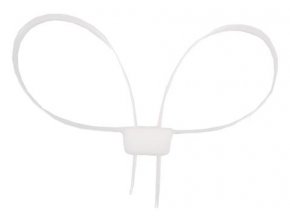 Pouta plastová jednorázová - Bílá - 1 KS