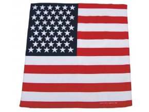 Bandana šátek - 55 x 55 - USA vlajka