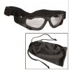 Brýle taktické - Commando - Černá - transparent