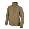 Bunda fleece s kapucou - ALPHA Hoodie - Coyote - Helikon