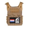 Molle panel se suchým zipem - LARGE - Černá