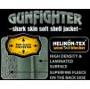 Bunda nepromokavá - GUNFIGHTER - Soft shell - Černá - Helikon