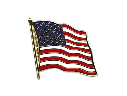 Odznak vlajka USA