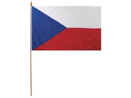 Vlajka s tyčkou ČR